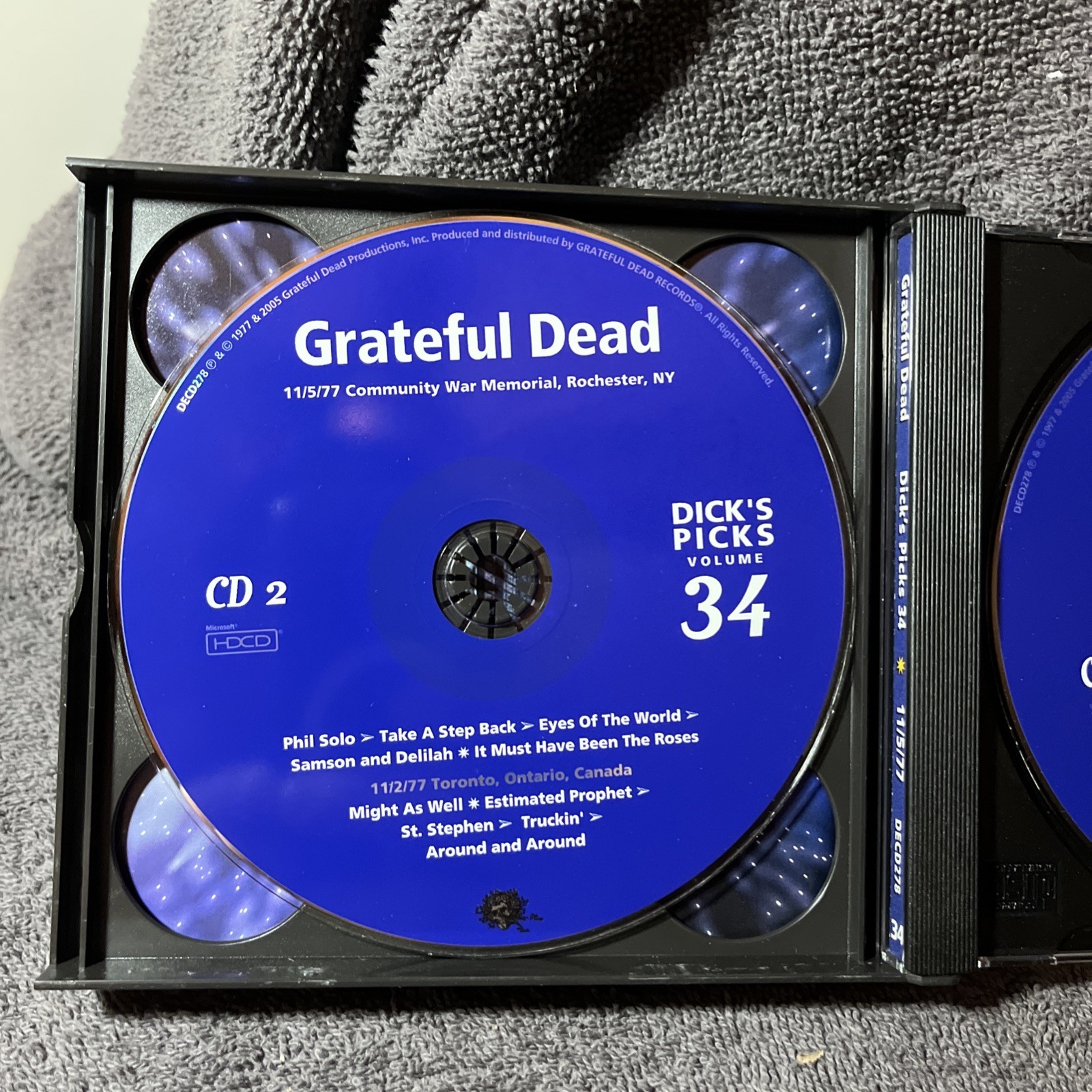 Grateful Dead Dick's Picks VOL 34 3 CDs 2005 Edition 11/5/77 Dave’s OG Issue