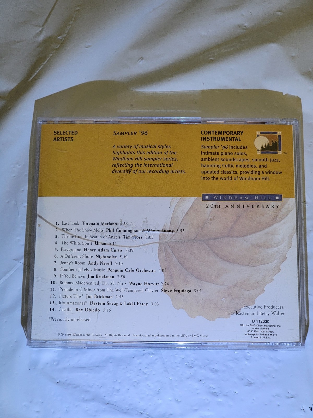 Windham Hill Records Sampler '96 CD Contemporary Instrumental Music Compilation