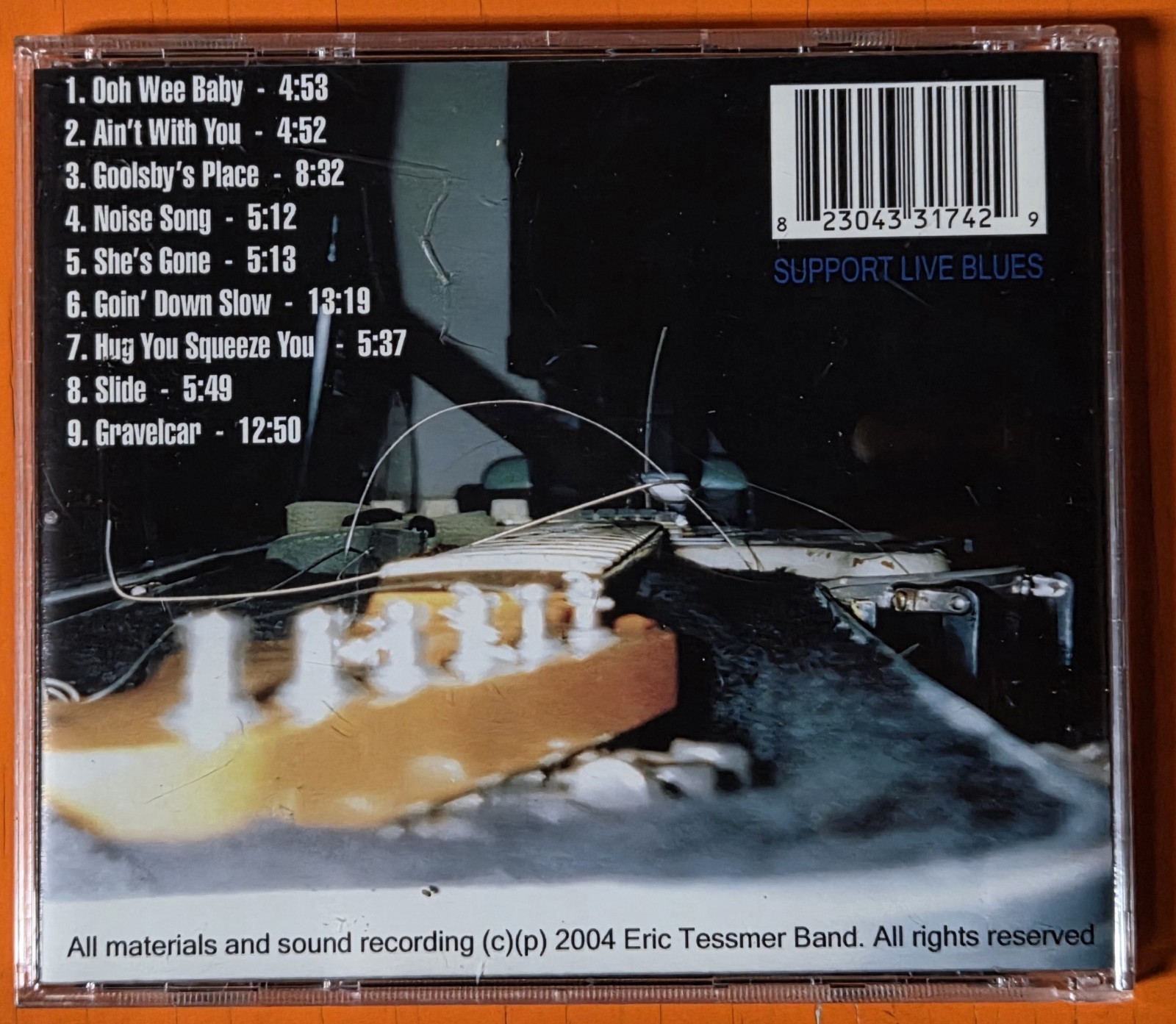 ERIC TESSMER Last Night At Joe's Live Blues CD 2004 Generic Bar Private Press