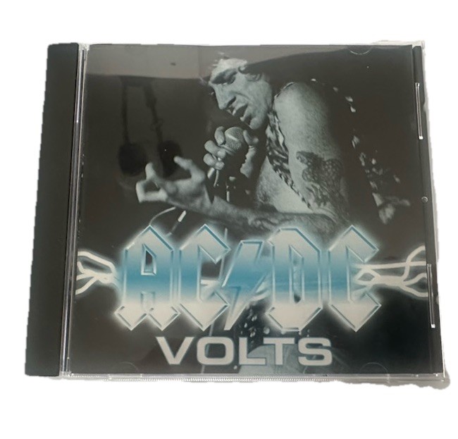 AC/DC BONFIRE VOLTS LIVE BACK BLACK Box Set Poster Booklet Sticker Pick tattoo