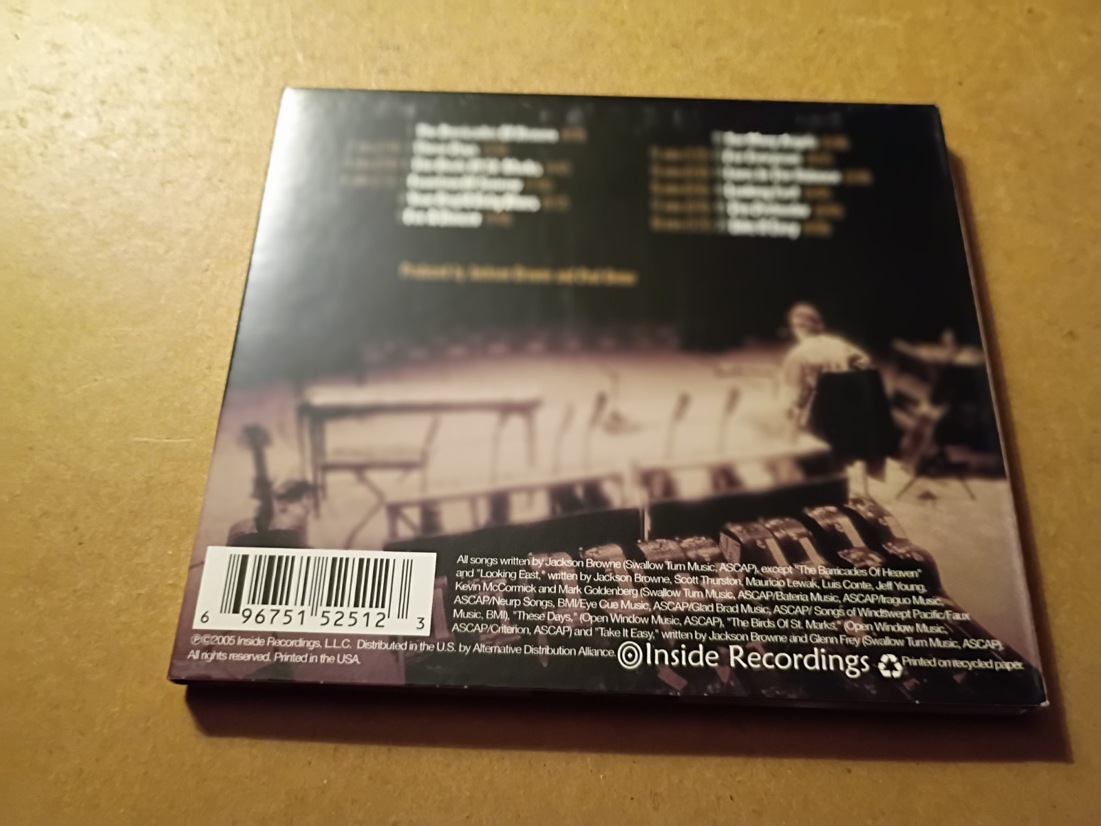 Solo Acoustic 1 by Browne, Jackson (CD, 2005) Very Good Condition