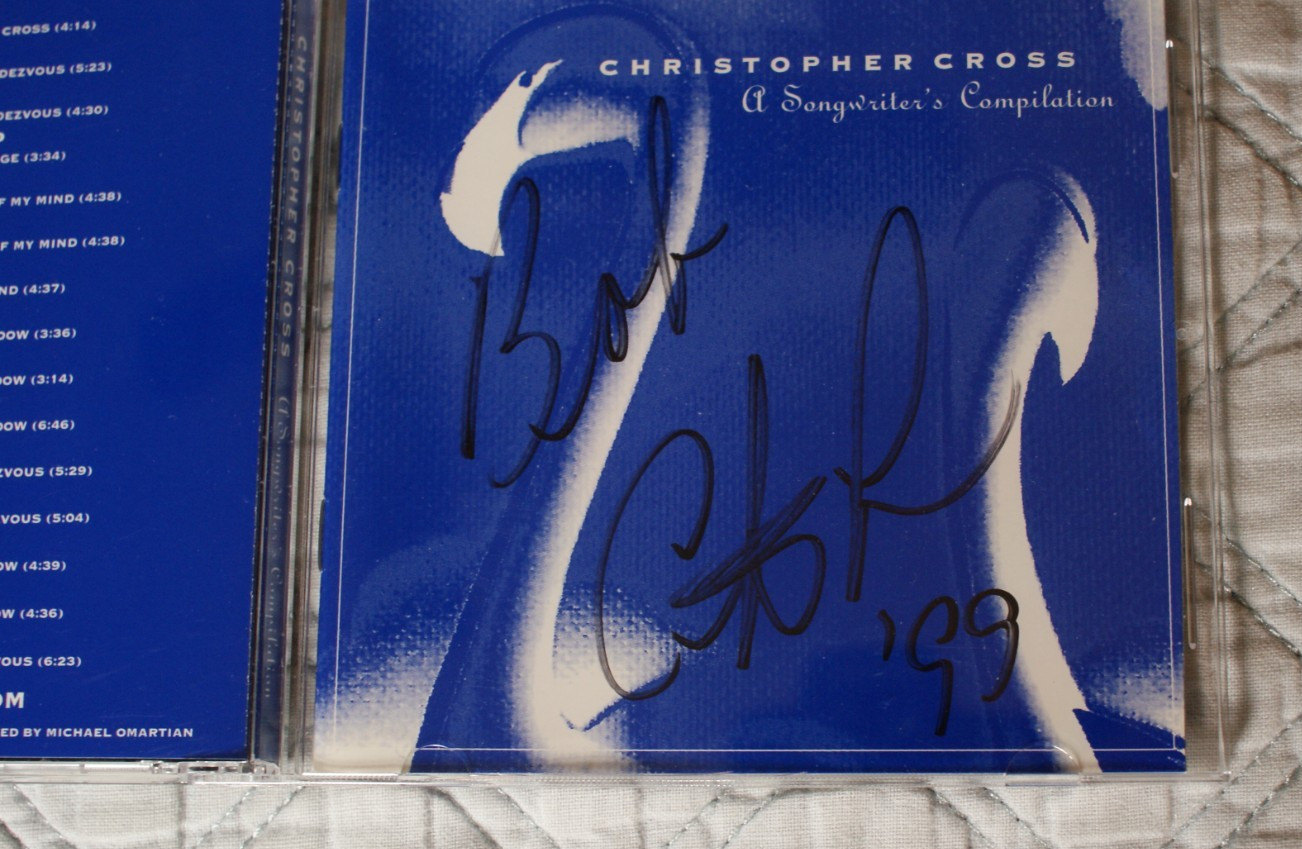 Christopher Cross A Songwriter's Compilation CD Autographed signed RARE best of