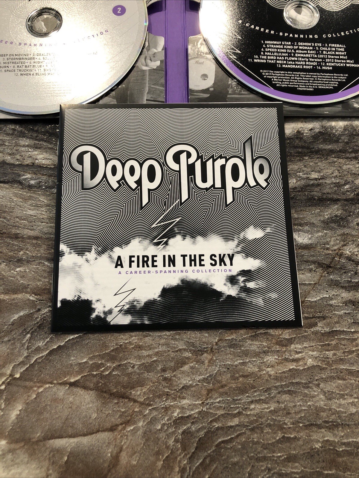 Deep Purple Fire In The Sky 2017 CD 3 Disc Set Career Anthology 3 CDs Like New