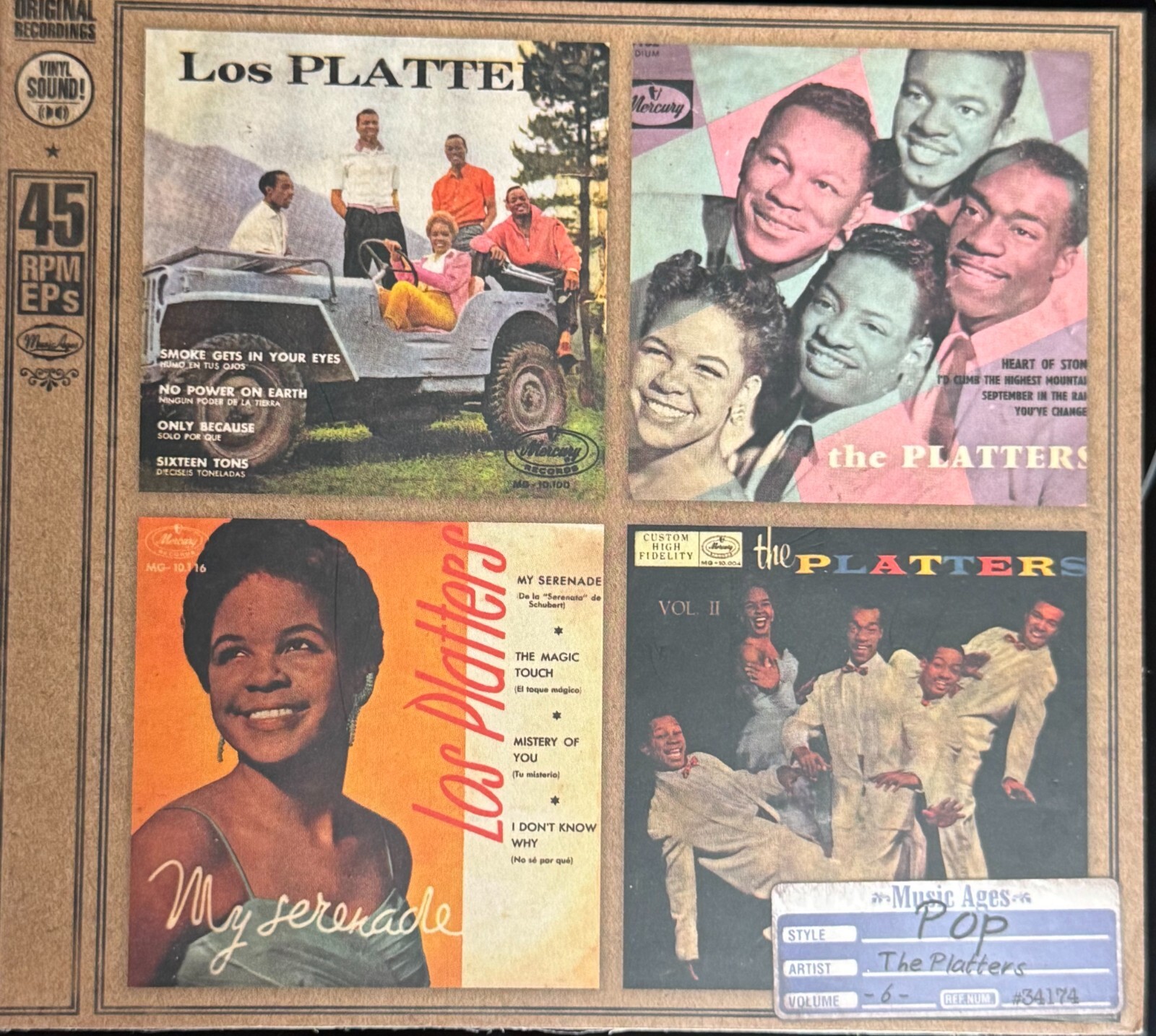 Platters CD, 45rpm EPs collection, import Music Ages label