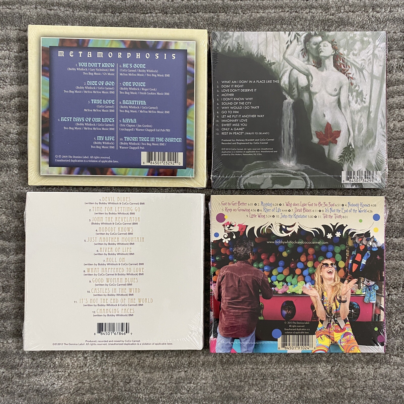 Bobby Whitlock & CoCo Carmel 4 CD Lot ATX Austin TX Derek & the Dominos Layla