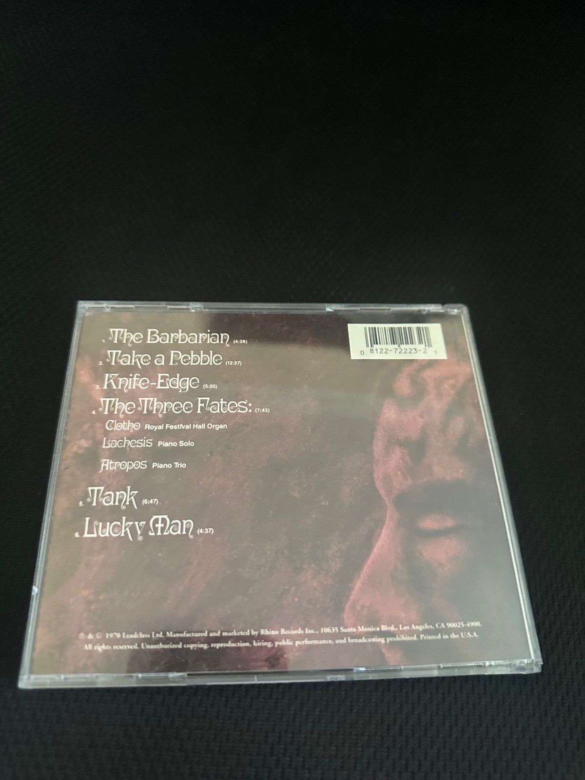 Emerson Lake & Palmer - Emerson Lake & Palmer Sharpie Marks on CD