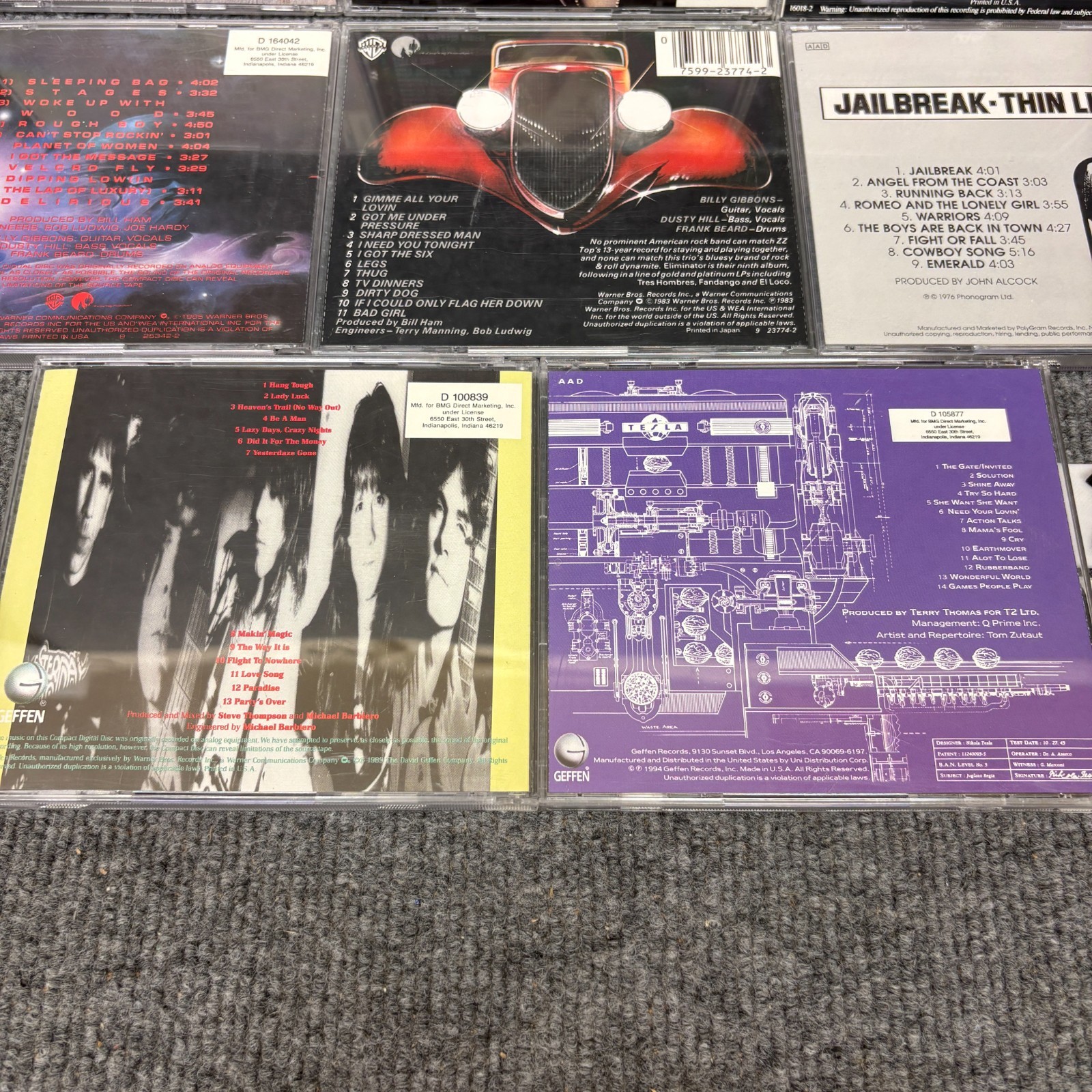 Classic Hard Rock CD Lot AC/DC ZZ Top Tesla Whitesnake Thin Lizzy