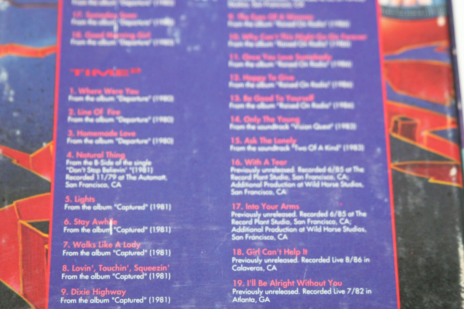 1992 Journey - Time Cubed Time 3 The Ultimate Collection 3 CD Box Set + Book