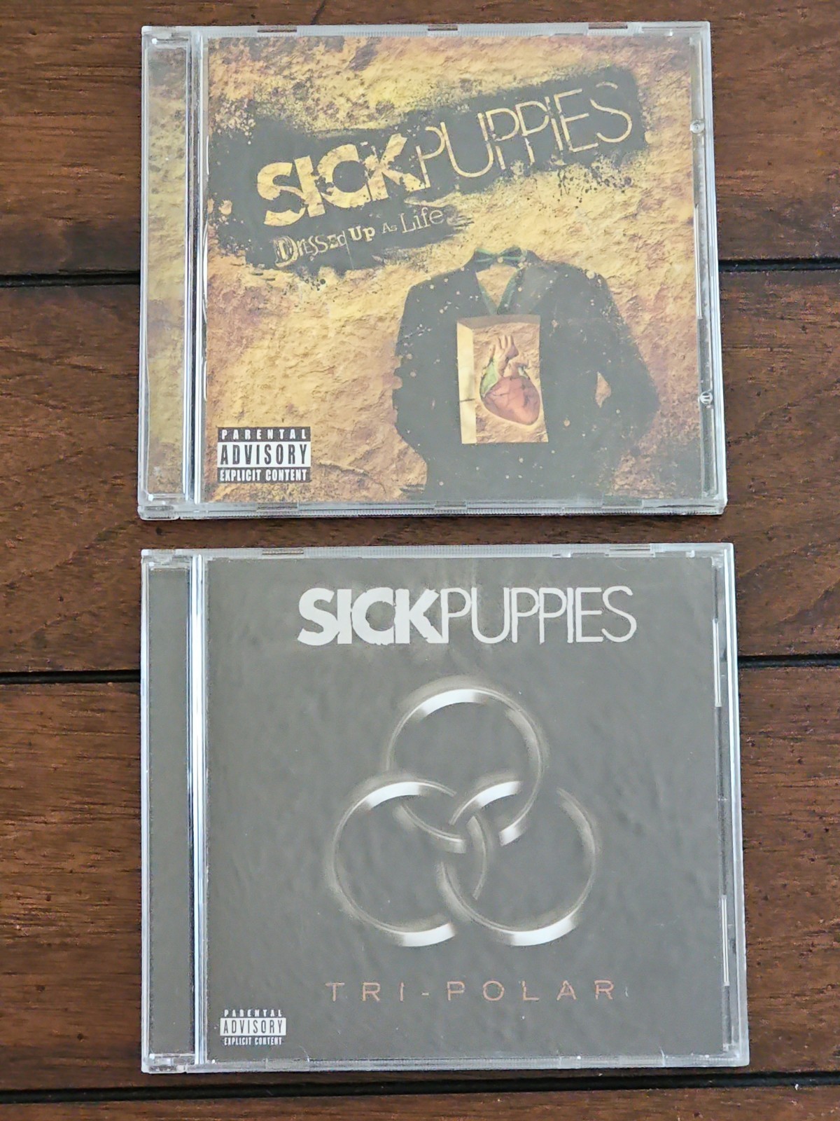 Sick Puppies 2 CD Lot: Tri-Polar (2009) & Dressed Up As Life (2007)