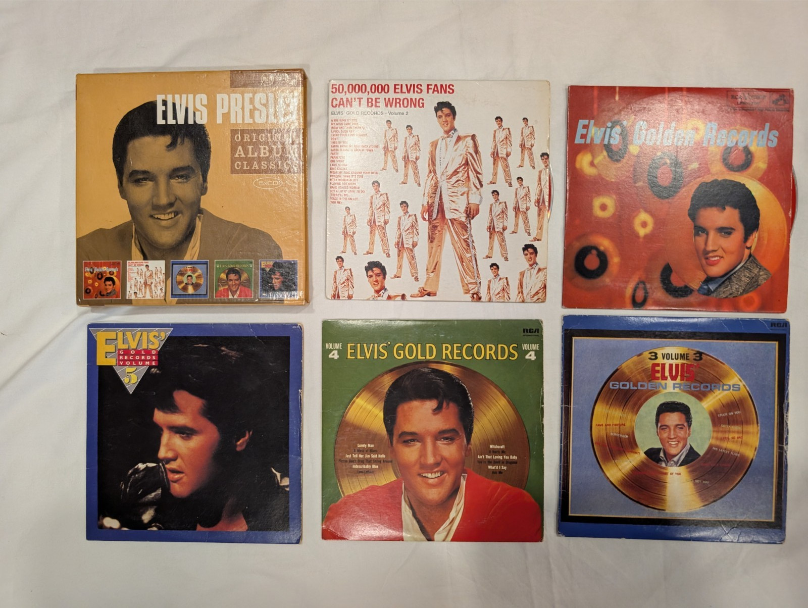 Elvis Presley Golden Hits Volumes 1 2 3 4 5 - 5 CD Box Set 92 Greatest Hits