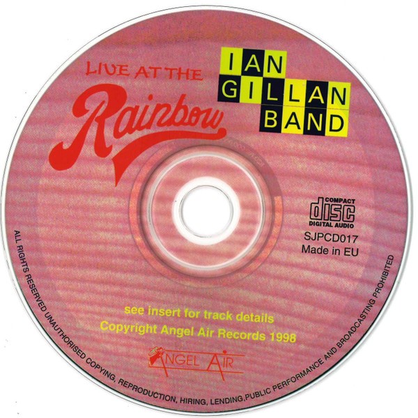 Ian Gillan Band - Live At The Rainbow (CD) (Near Mint (NM or M-)) - 3972933310