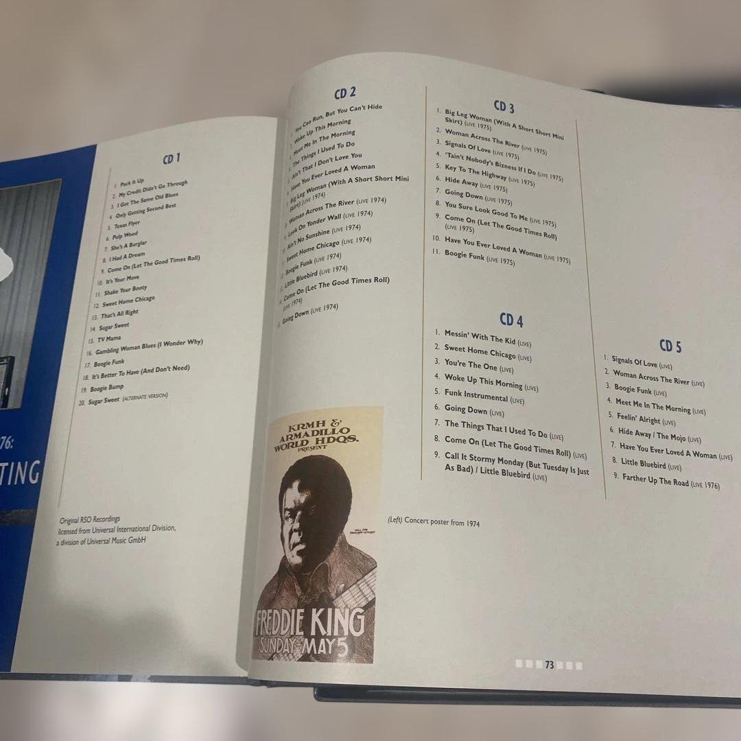 FREDDIE KING bear family 5-CD BOX Set Limited Edition Japan