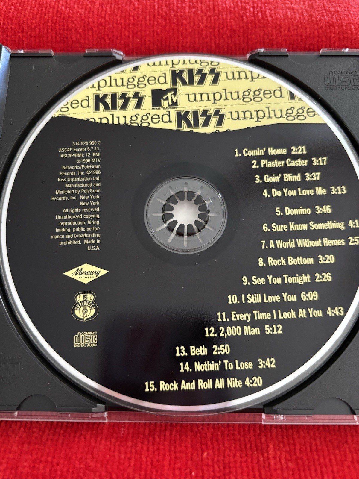 Kiss – MTV Unplugged CD Gene, Paul Peter, Ace, Eric, Bruce