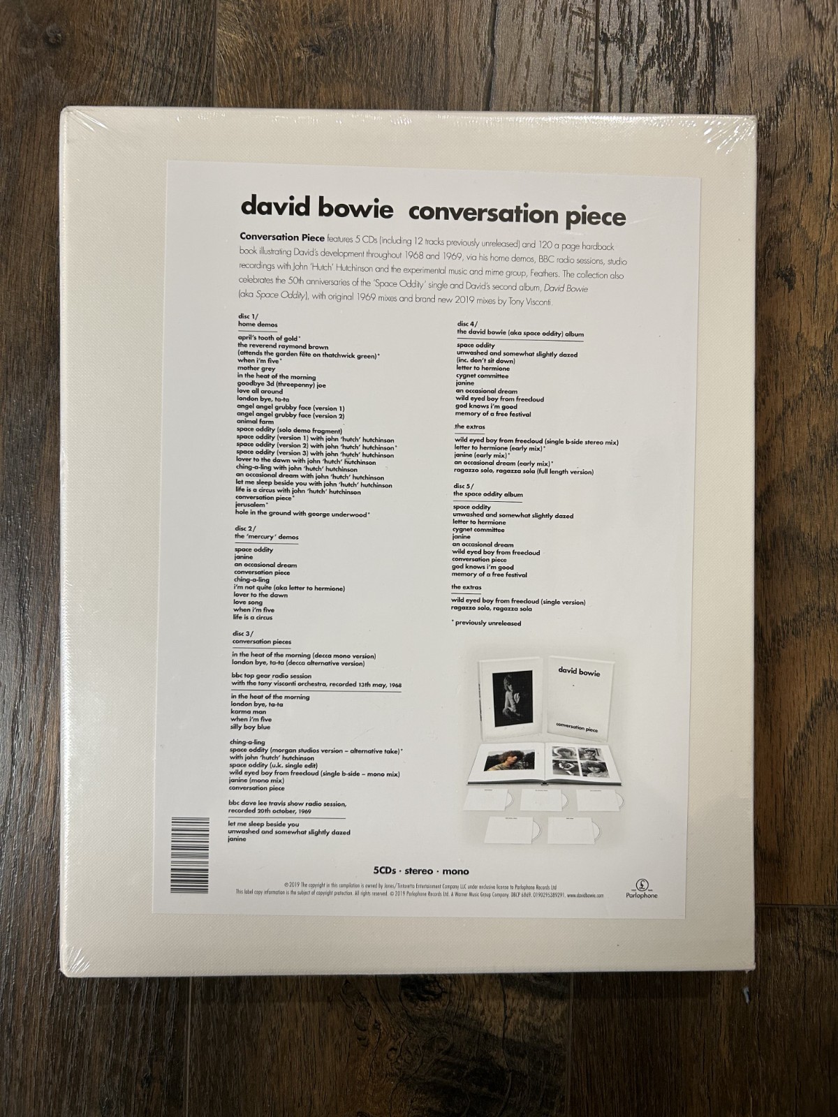 David Bowie – Conversation Piece DBCP 6869 EU 5CD Box Set SEALED