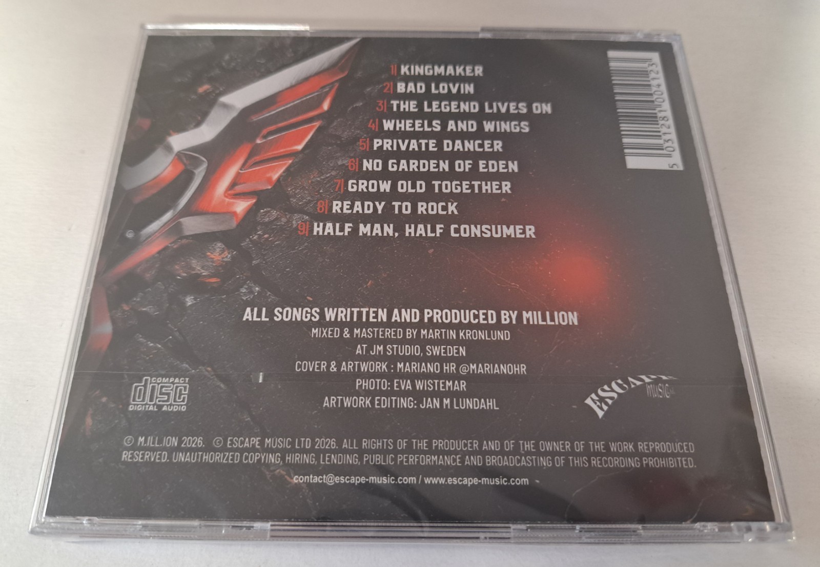 Million M.Ill.Ion Legend New CD Swedish Hard Rock Heavy Metal
