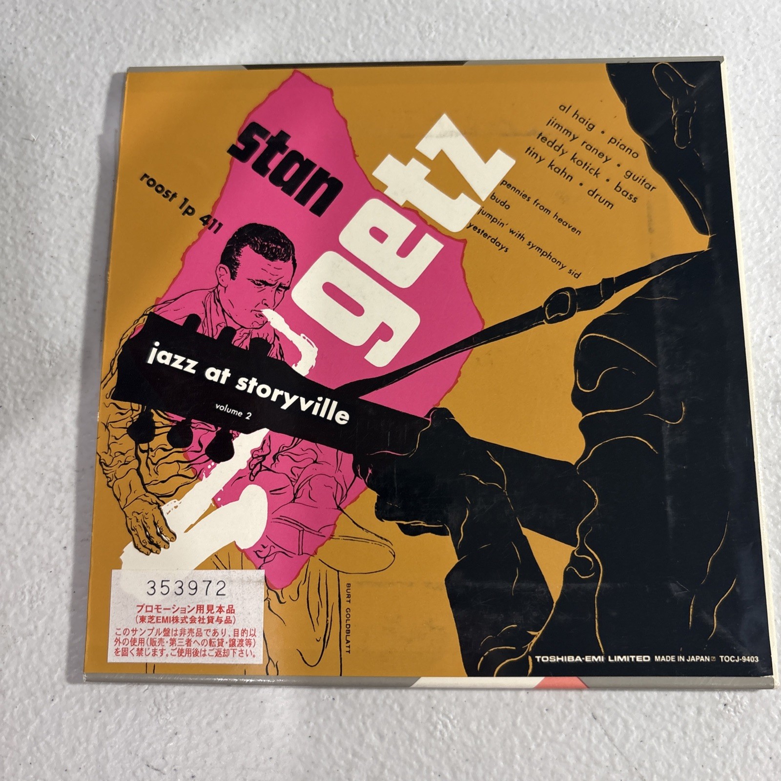 The Stan Getz Quintette Jazz At Storyville CD 2002