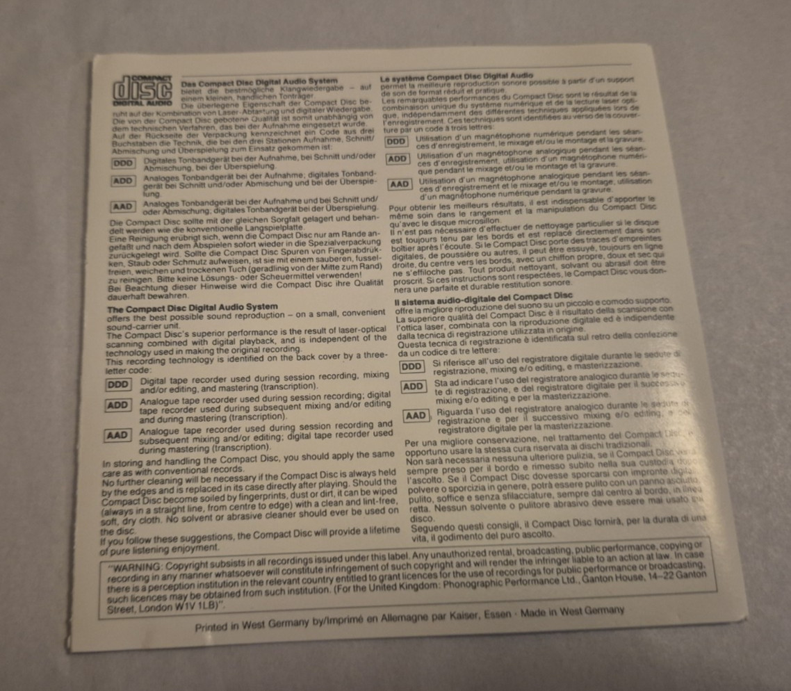 Emerson Lake & Powell S/T Self-Titled Jewel Case CD 1991 Polydor Prog Rock
