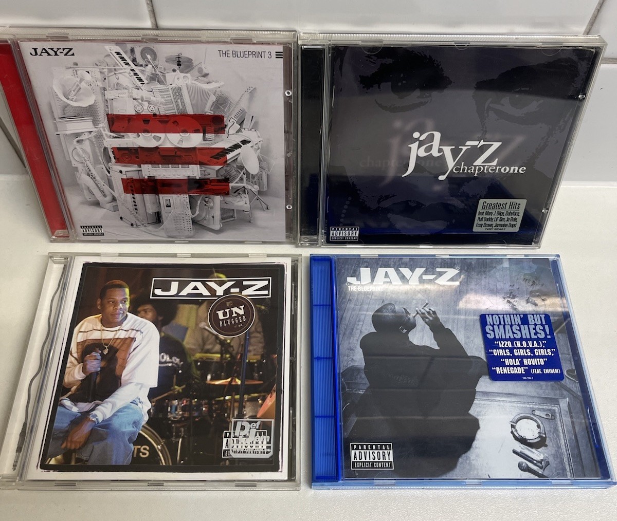 Jay-Z 4x CD Bundle Blueprint Unplugged Chapter One Hits Hip Hop Rap Big Pimpin
