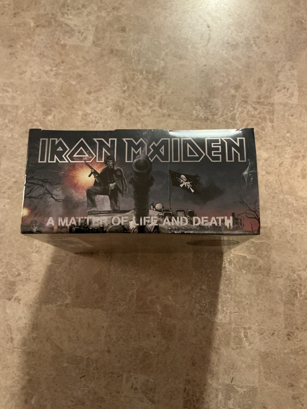*SEALED*IRON MAIDEN-MATTER OF LIFE DEATH-2015 CD BOX SET W/EDDIE FIGURINE, PATCH