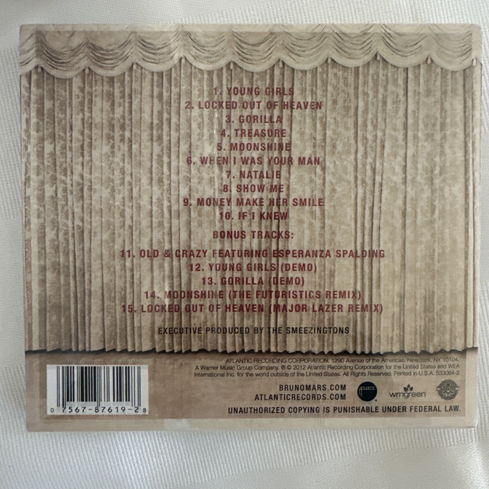Unorthodox Jukebox by Bruno Mars CD Target Exclusive 5 Exclusive Tracks NEW
