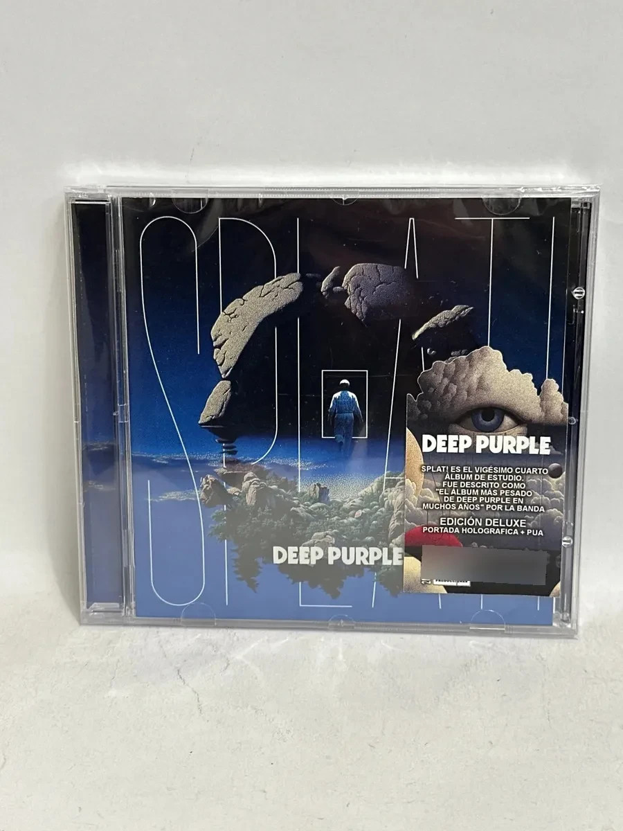 CD DEEP PURPLE SPLAT! SEALED 2026 Jewel Case Deluxe Holographic w/Guitar Pick