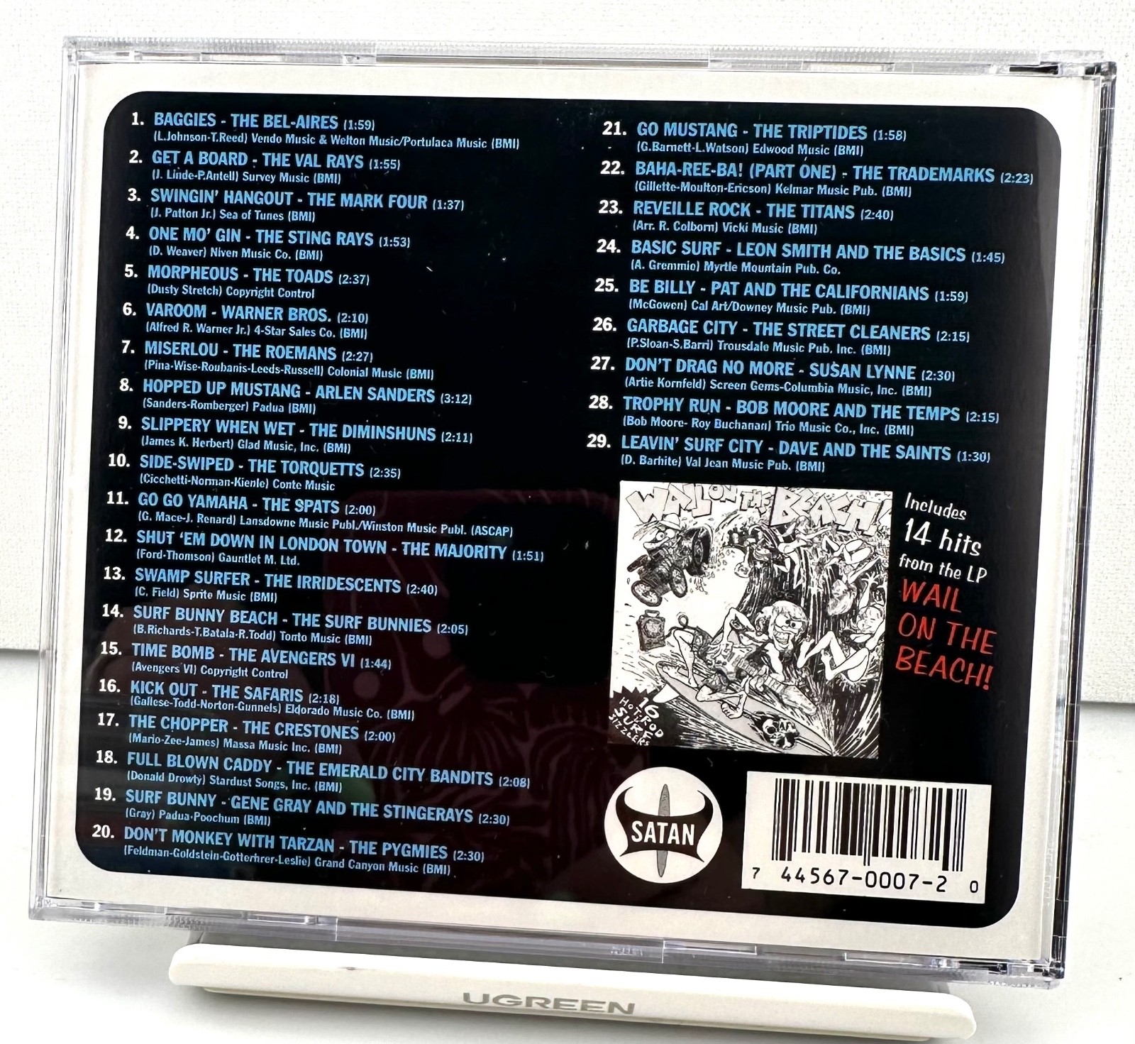 Get A Board (CD, 1993, Satan Records) 16 Surf & Hot Rod Ho-Downs!