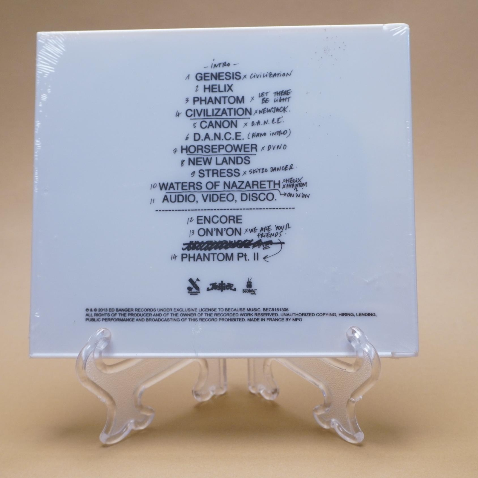 Justice Access All Arenas CD Brand New Sealed 2013 France MPO Ed Banger BEC51613