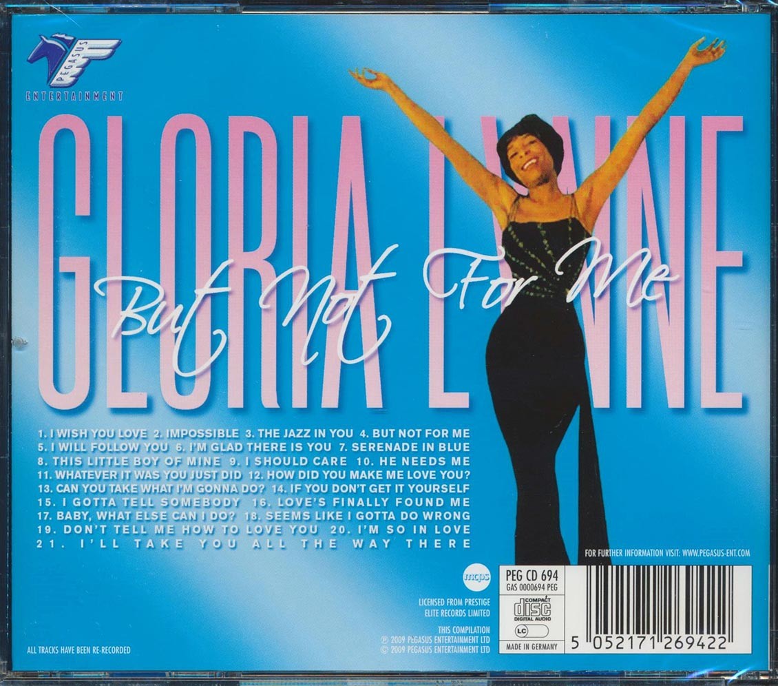 Gloria Lynne - But Not For Me (21 tracks) [New CD]