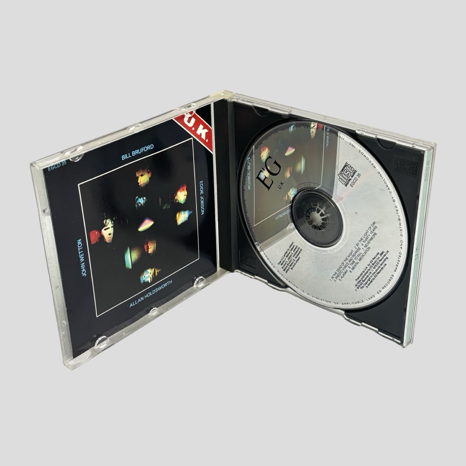 U.K. Self-Titled CD 1978 EG Records Progressive Rock Jazz Fusion AAD