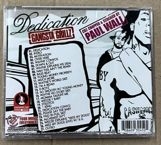 Lil Wayne & DJ Drama : Dedication 2 Disc Set (Regular & Screwed) CD *BRAND NEW*