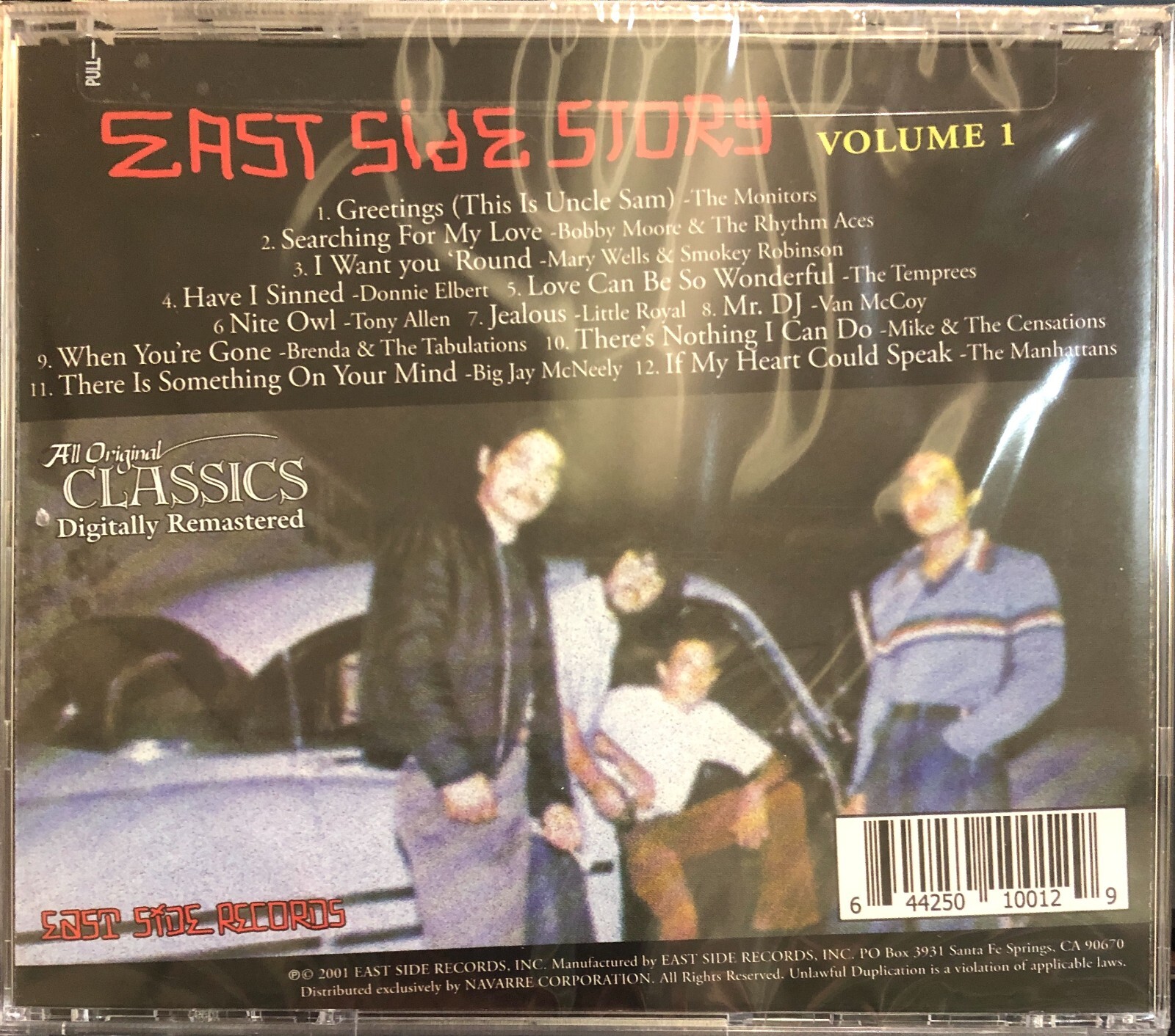 EAST SIDE STORY Vol. 1 (Factory Sealed CD, 2001) Official Label Listing