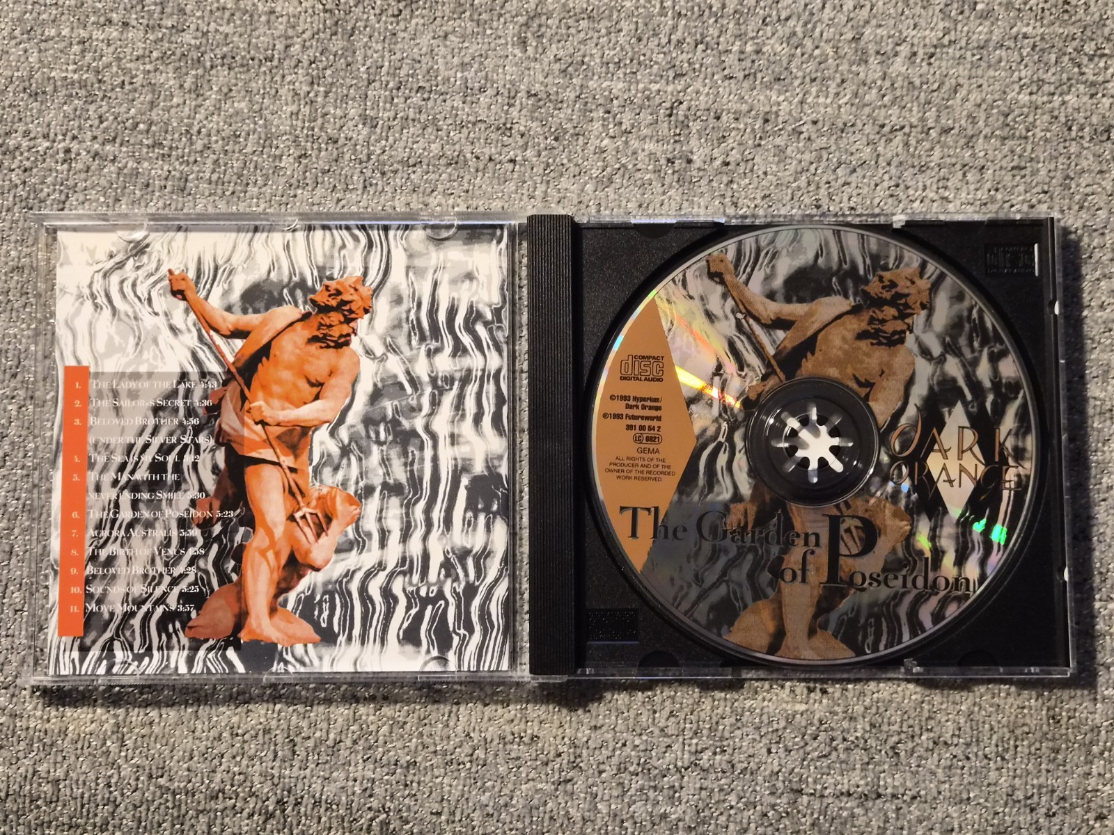 (652) Dark Orange The Garden Of Poseidon CD 1993 Hyperium Ambient Germany