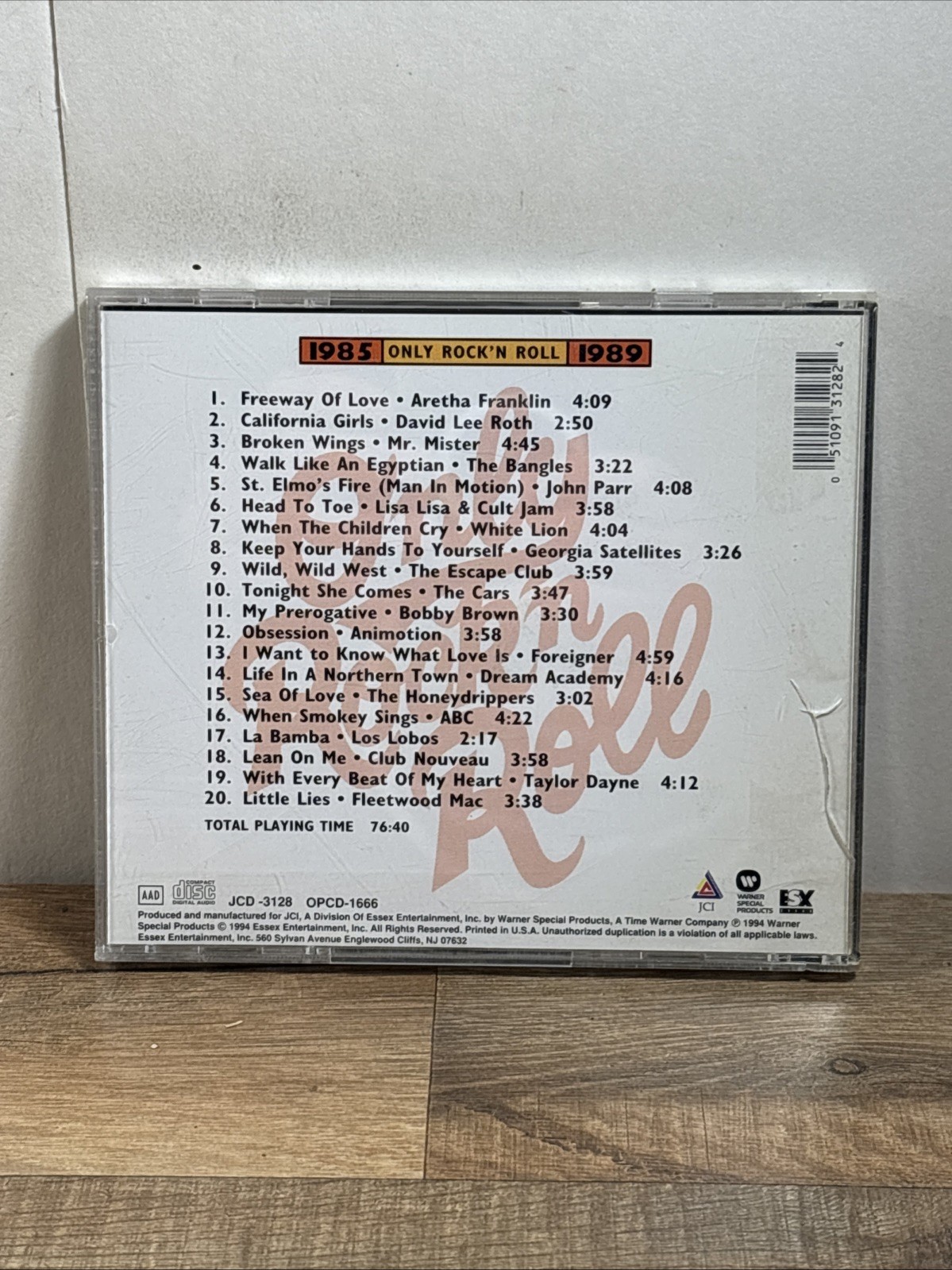 Only Rock 'N Roll 1985-1989: #1 Radio Hits [1998] by Various Artists (CD, 1994,