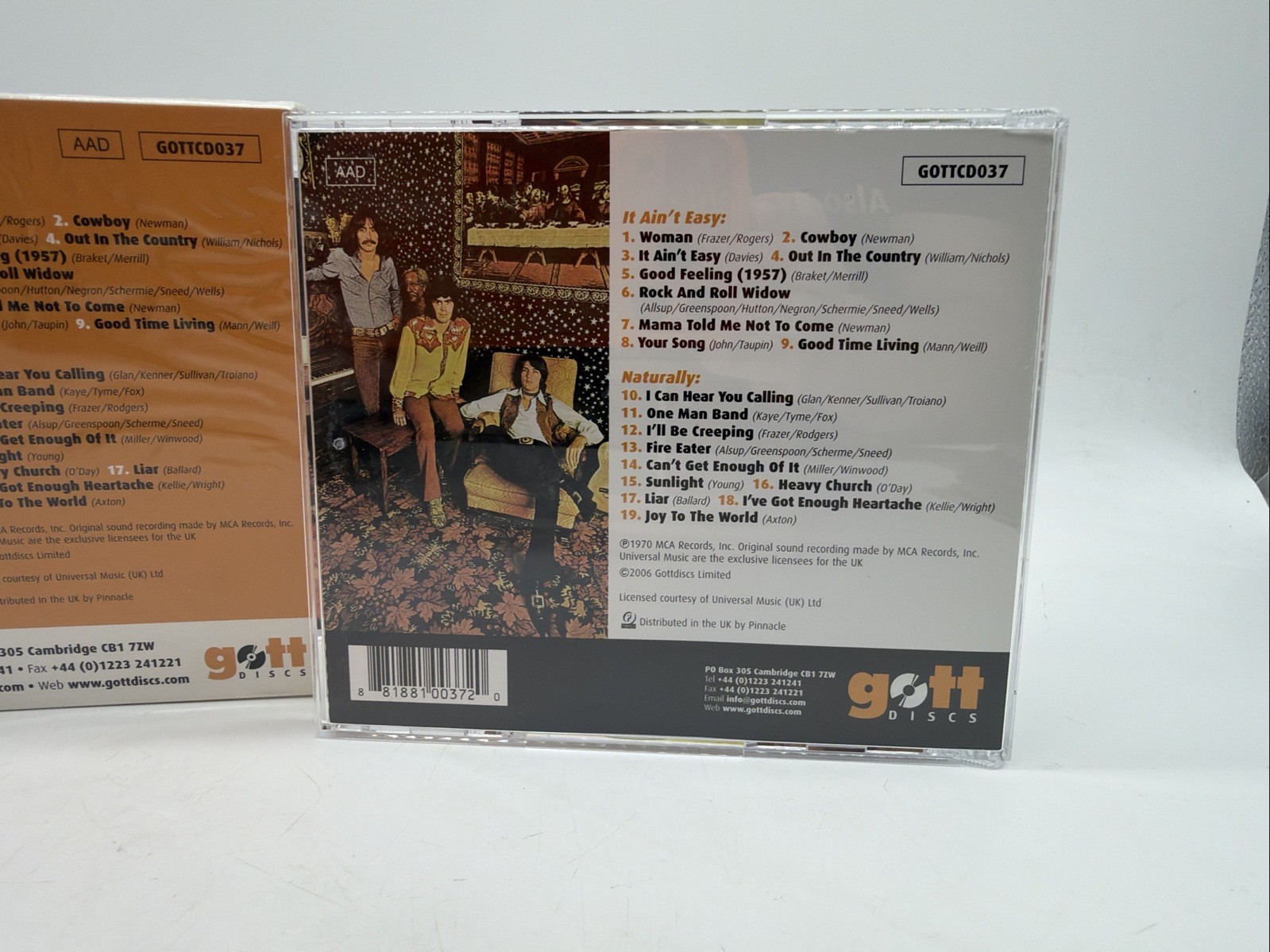 It Ain't Easy / Naturally by Three Dog Night [Audio CD] UK Import/ In Mint Cond.