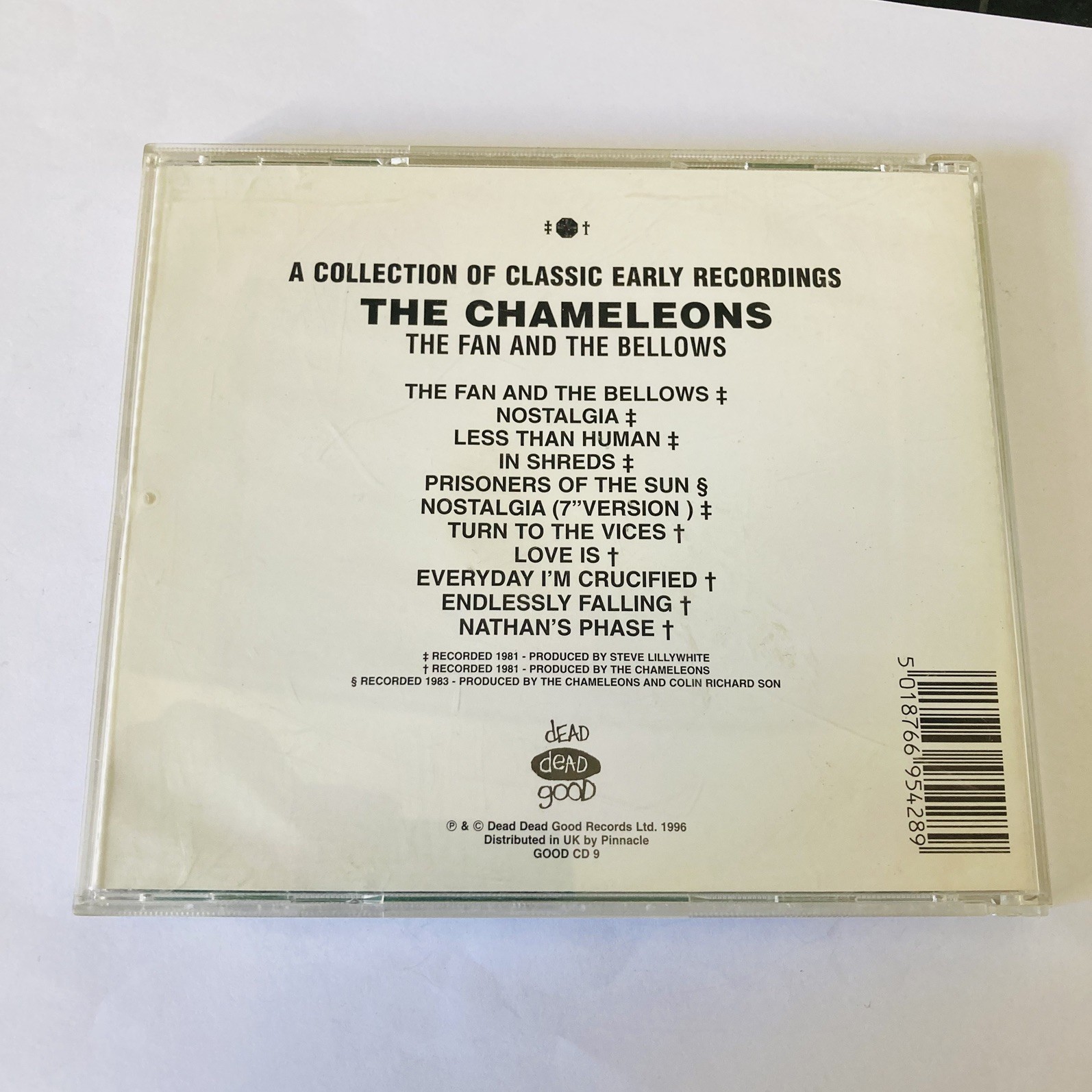 The Chameleons UK - Fan & the Bellows (1996) Post Punk Indie CD (ref6)