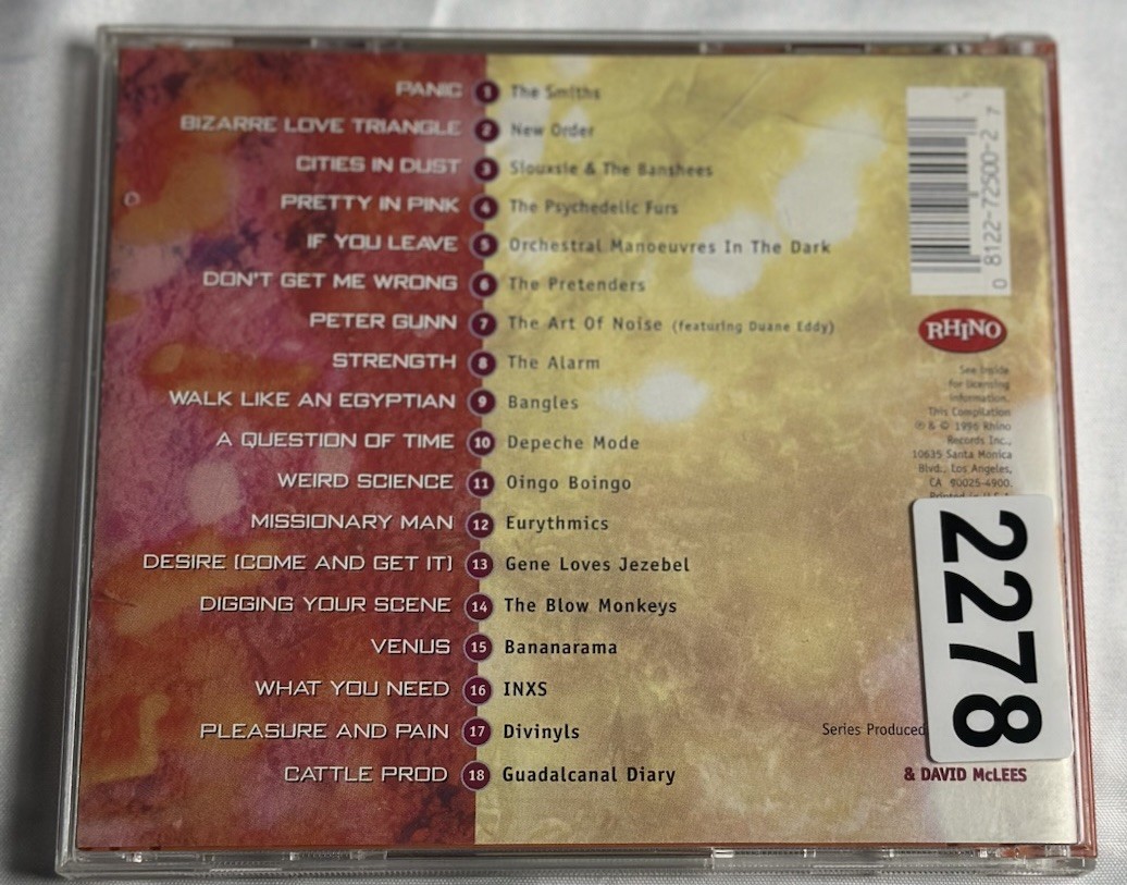 Modern Rock 1986: Hang The DJ By Various Artists (CD, 1996, Rhino)