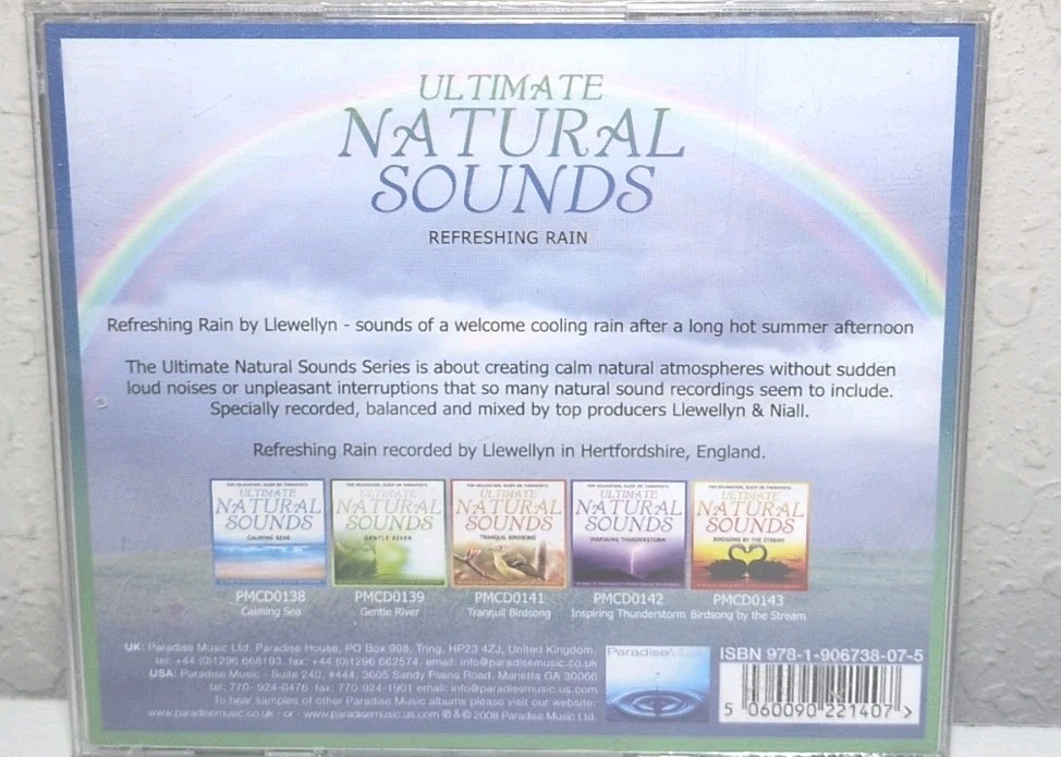 Ultimate Natural Sounds Refreshing Rain Relaxation Sleep CD Brand New B74