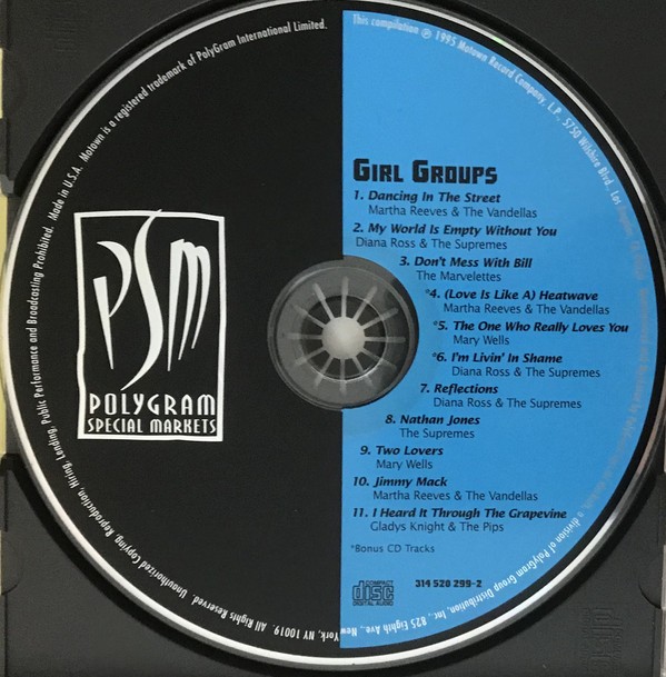 Various - Motown Legends Girl Groups (CD, Comp) (Very Good Plus (VG+))