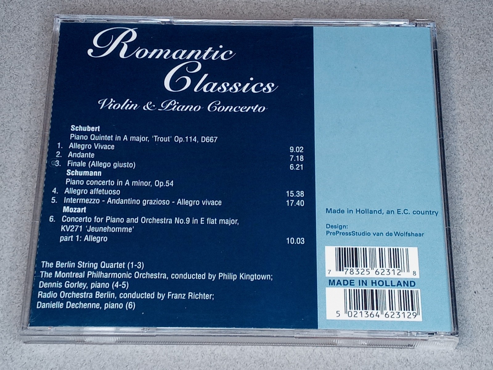 Romantic Classics: Violin & Piano Concerto, Volume 4 (CD)