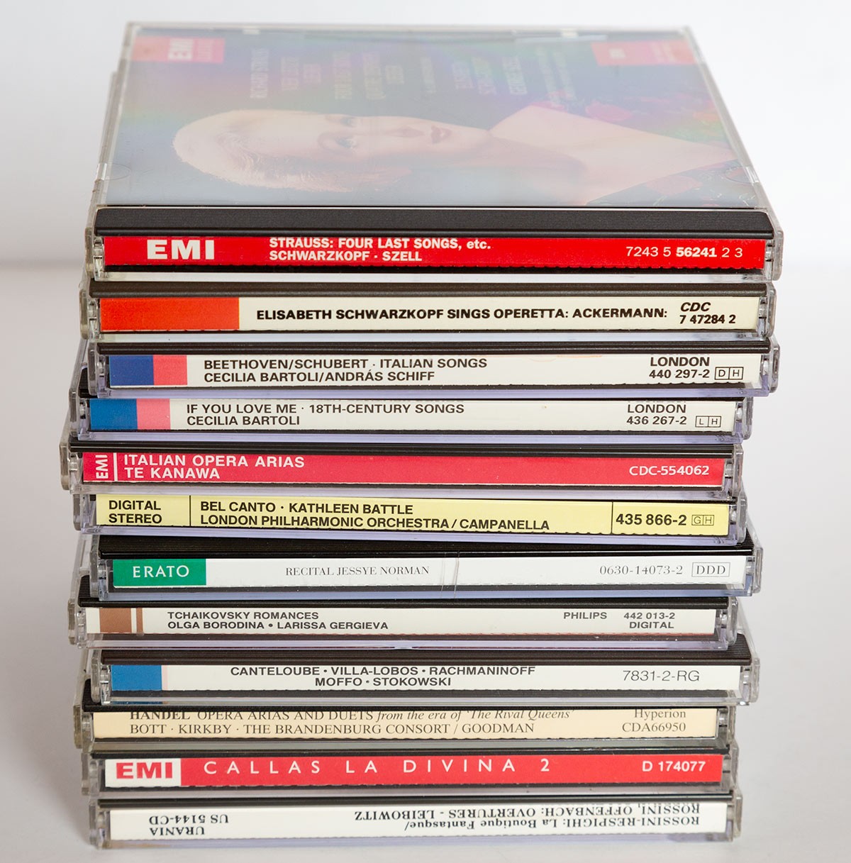 ARIAS OPERETTA 12 VOCAL CD LOT Bartoli Schwarzkopf Battle Norman Moffo DIVAS