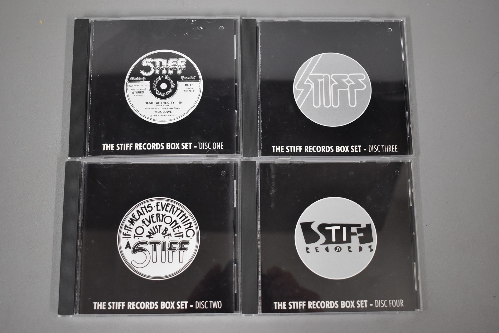 Stiff Records 4 CD Box Set (NO BOX) Punk / New Wave EX