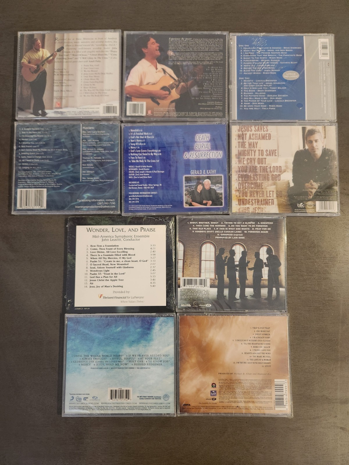 Lot of 10 New Sealed Christian CDs. Various Genres. Hosanna!, Etc. *See Desc*