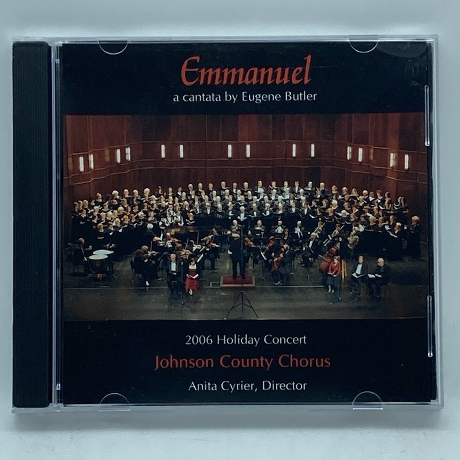 Johnson County Chorus "Emmanuel: 2006 Holiday Concert" CD Christmas Kansas