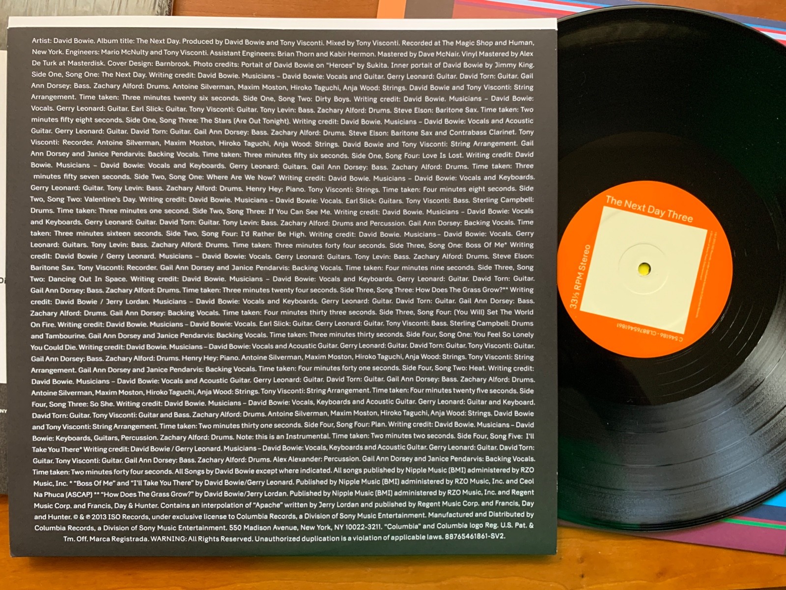 David Bowie - The Next Day - 2 LPs + CD - 180 Gm vinyl - play tested