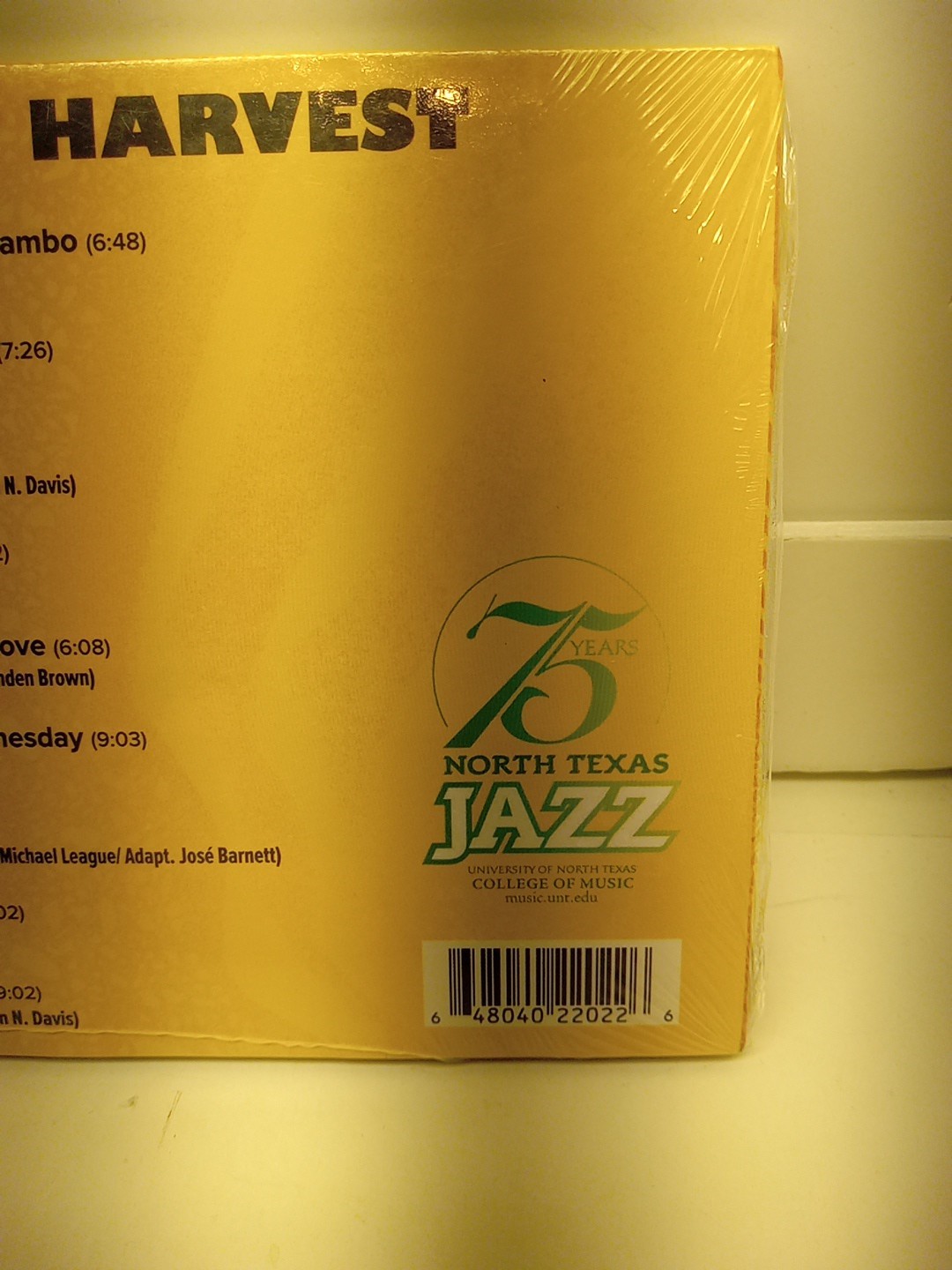 UNT Latin Jazz Lab - 5th Harvest (CD, 2023, North Texas Jazz) Brand New Sealed