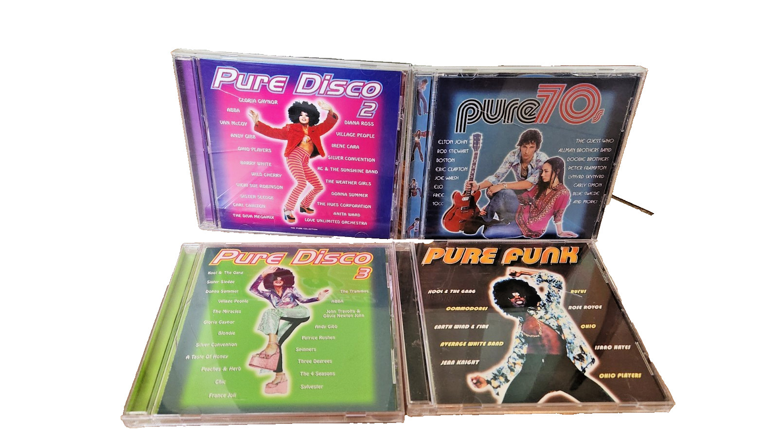 Pure Funk, Disco 2, 70's, Disco 3 cd lot Pure Collection Series Polydor Mercury
