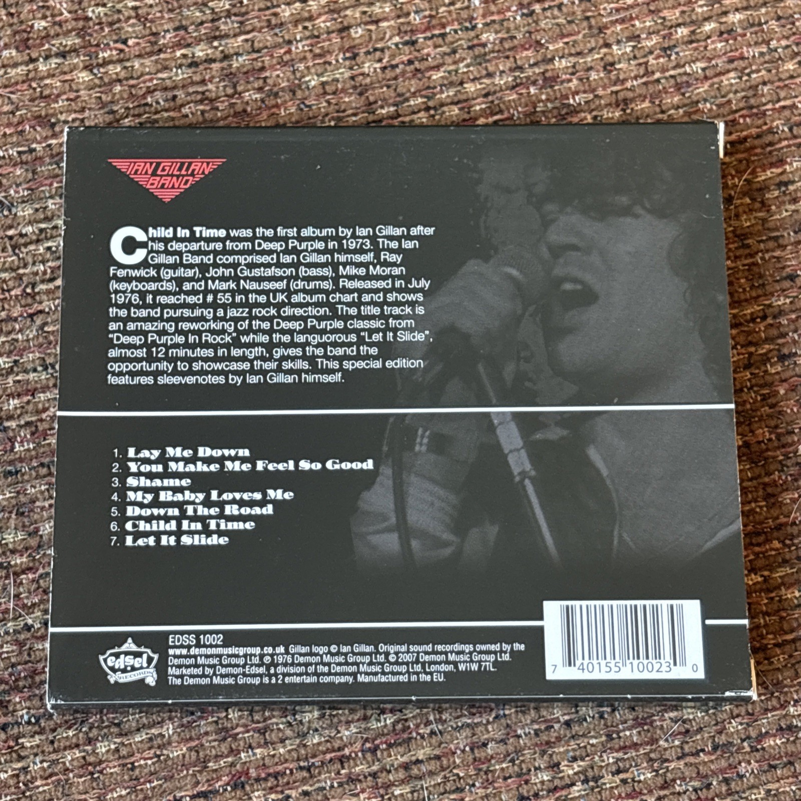 Ian Gillan Band Child in Time CD Album + Slipcase Expanded Edition 2007 Edsel EX
