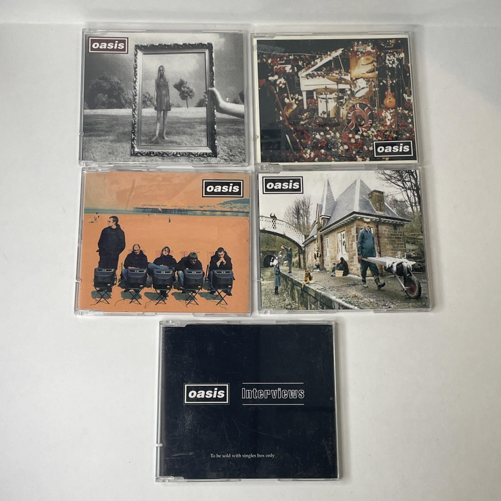 RARE Oasis Singles "What's The Story Morning Glory" 1996 5 CD Box Set (NO CASE!)