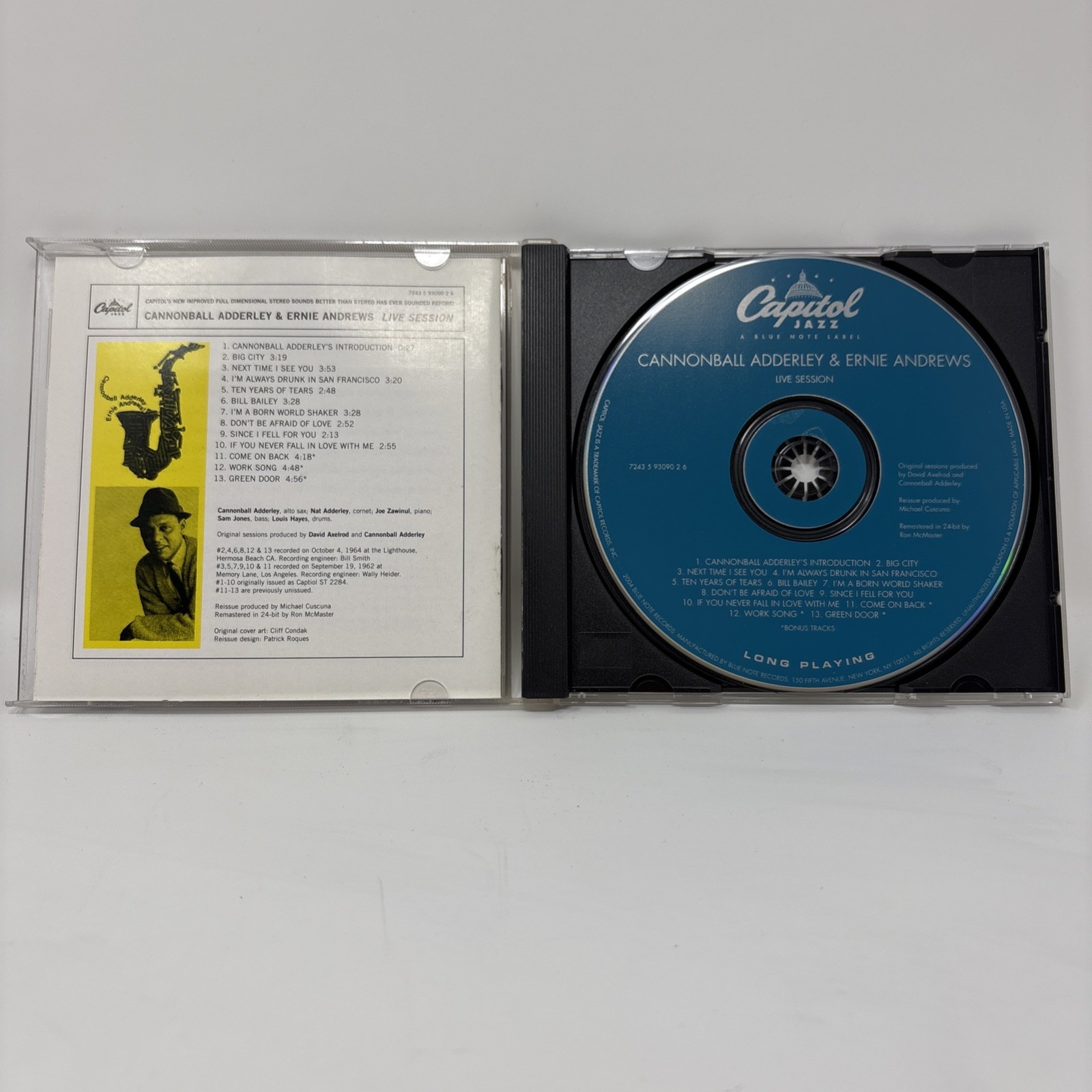 Rare 2004 Capitol Jazz CD: Cannonball Adderley with Ernie Andrews Live Session!"