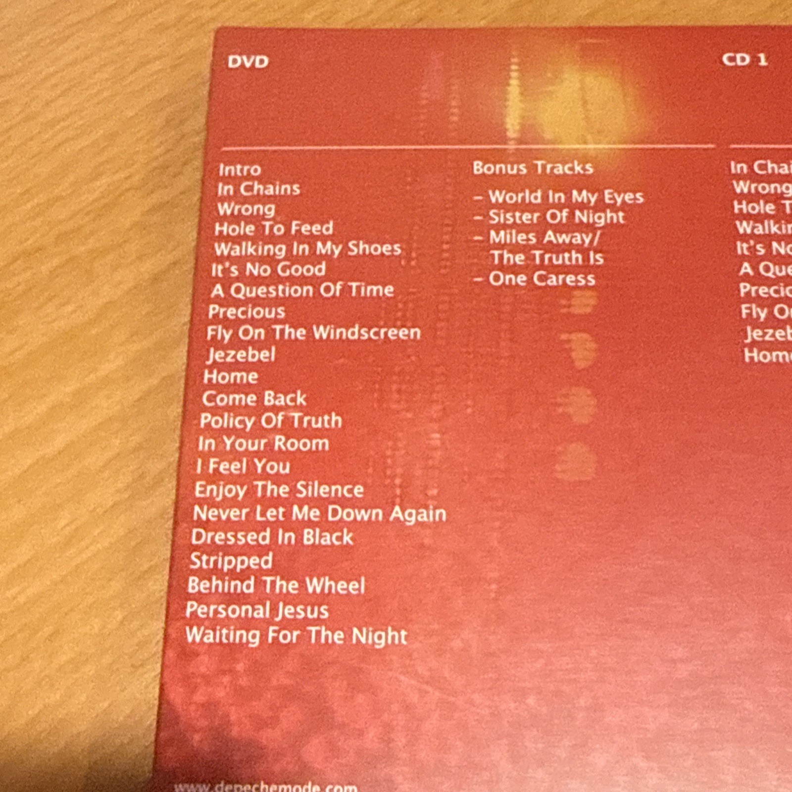 Depeche Mode: Tour of the Universe: Barcelona 20/21.11.09 (2xCD + DVD, 2010, Cap